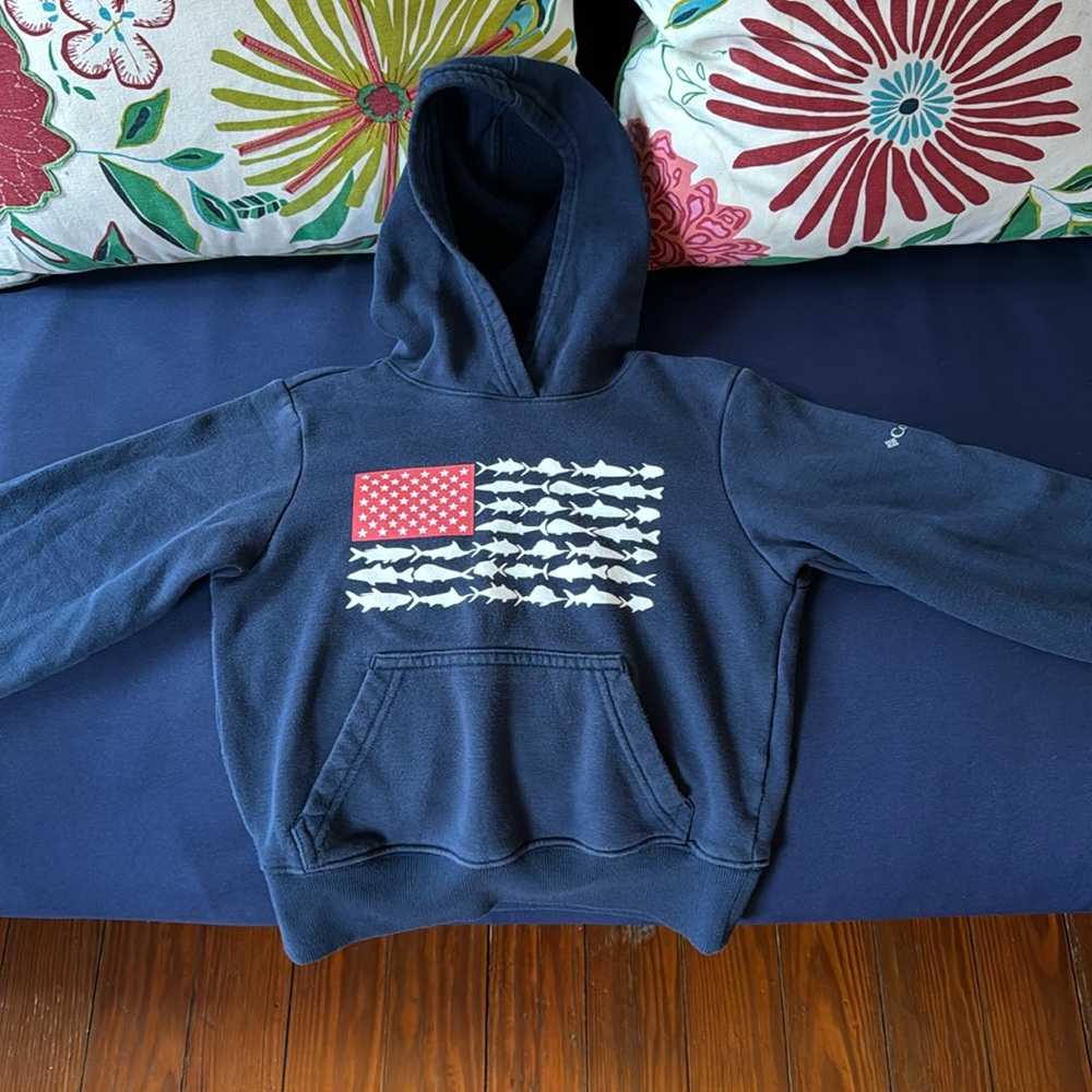 Columbia XS boys hooded sweatshirt
